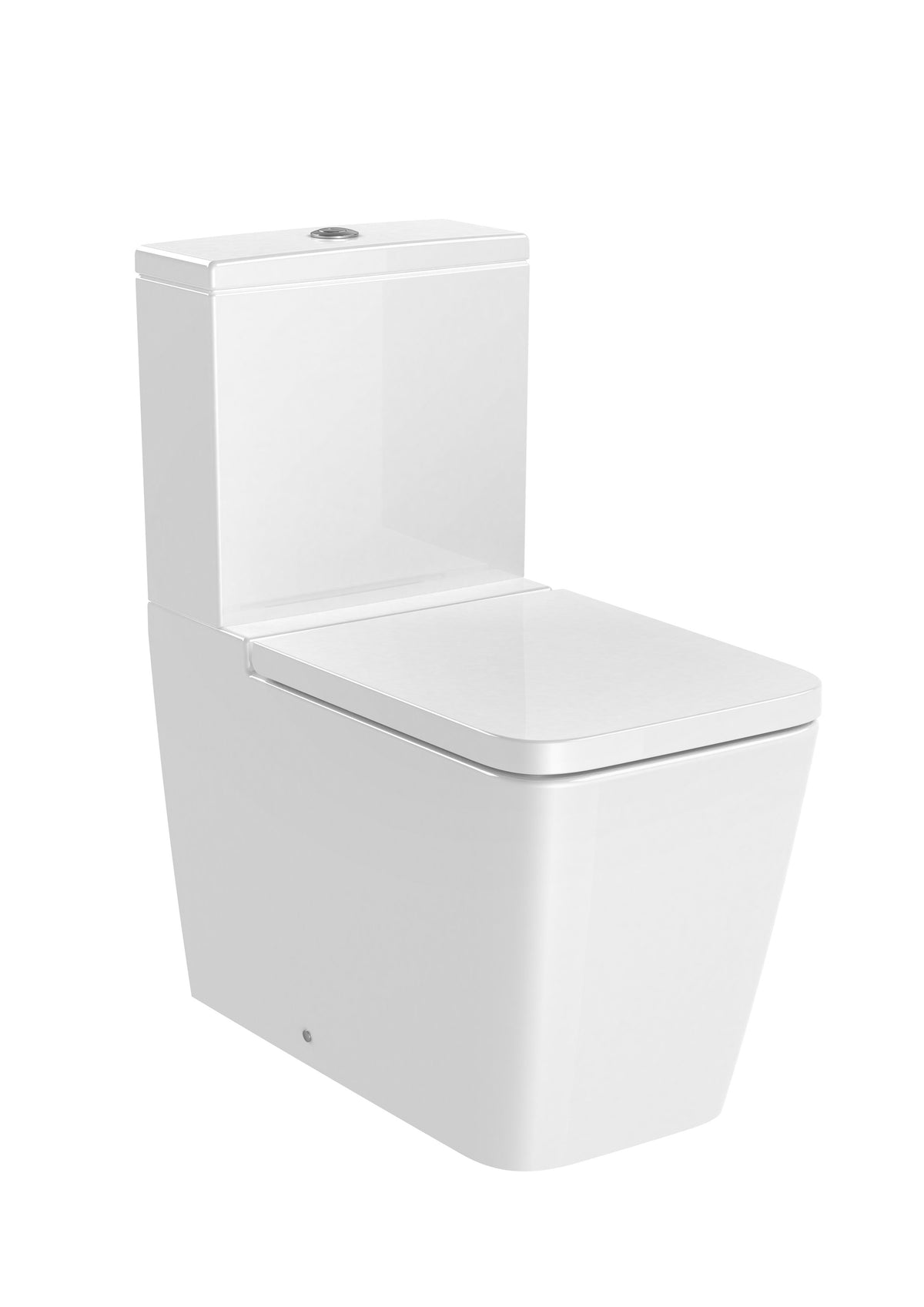 SQUARE - тоалетна чиния за моноблок, долепена до стената, с двойно оттичане, Rimless - Inspira