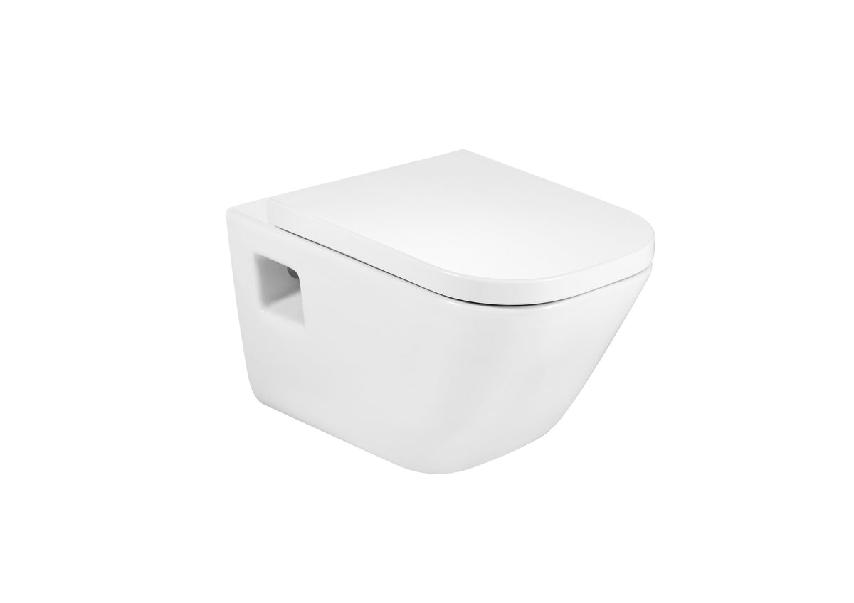 Square - окачена тоалетна чиния с видим монтаж, Rimless - The Gap