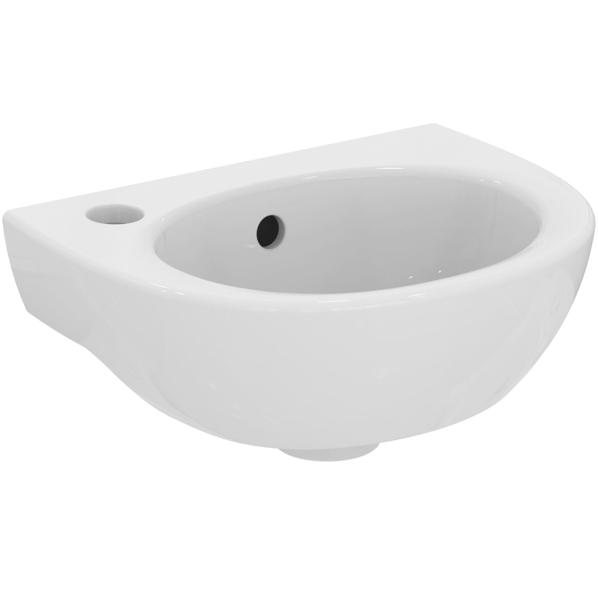 Мивка за ръце 35 cm, с ляв отвор за смесител, неопакована - Eurovit