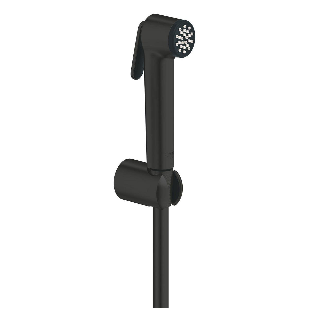 Санитарен душ с поставка и шлаух 1250 mm, черен мат - Tempesta F
