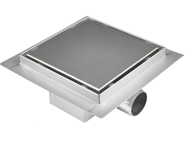 Точков подов сифон DUO 150x150 мм, хром, Ø40/50 мм - Cascada