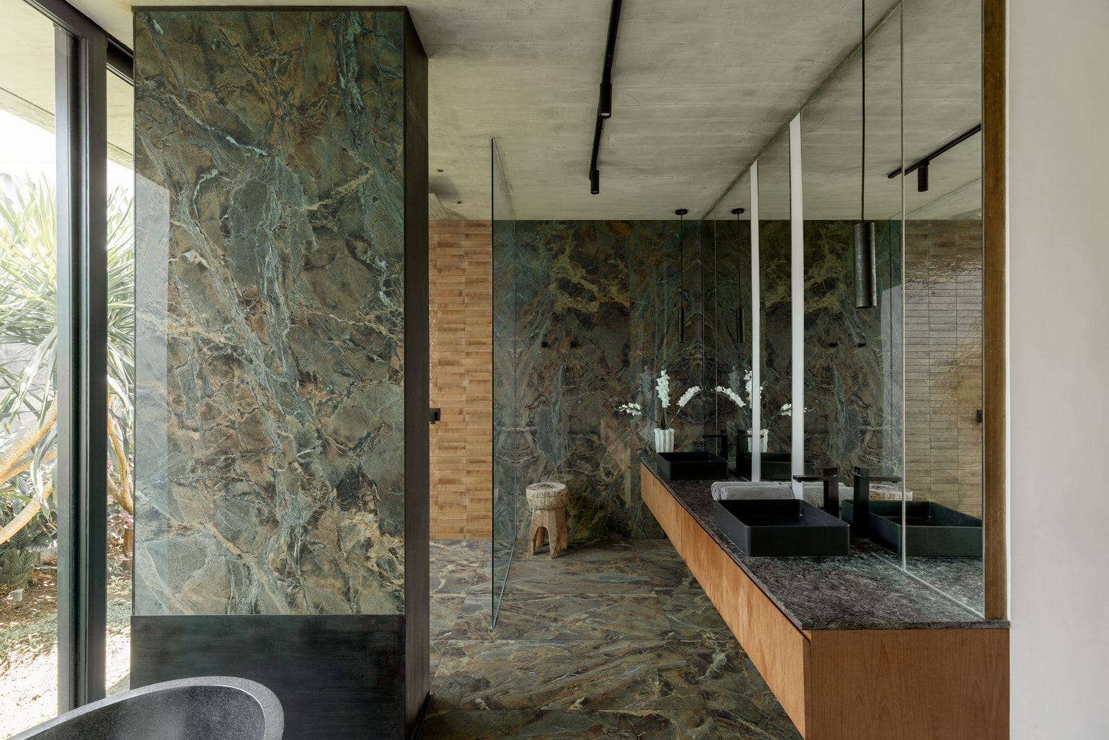 Allmarble room — Beige, Verde Borgogna