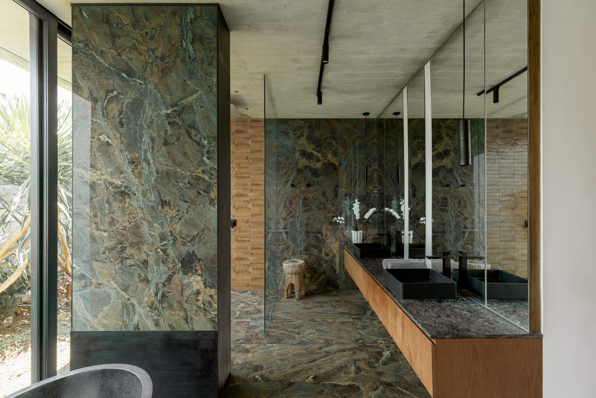 Allmarble room - Beige, Verde Borgogna