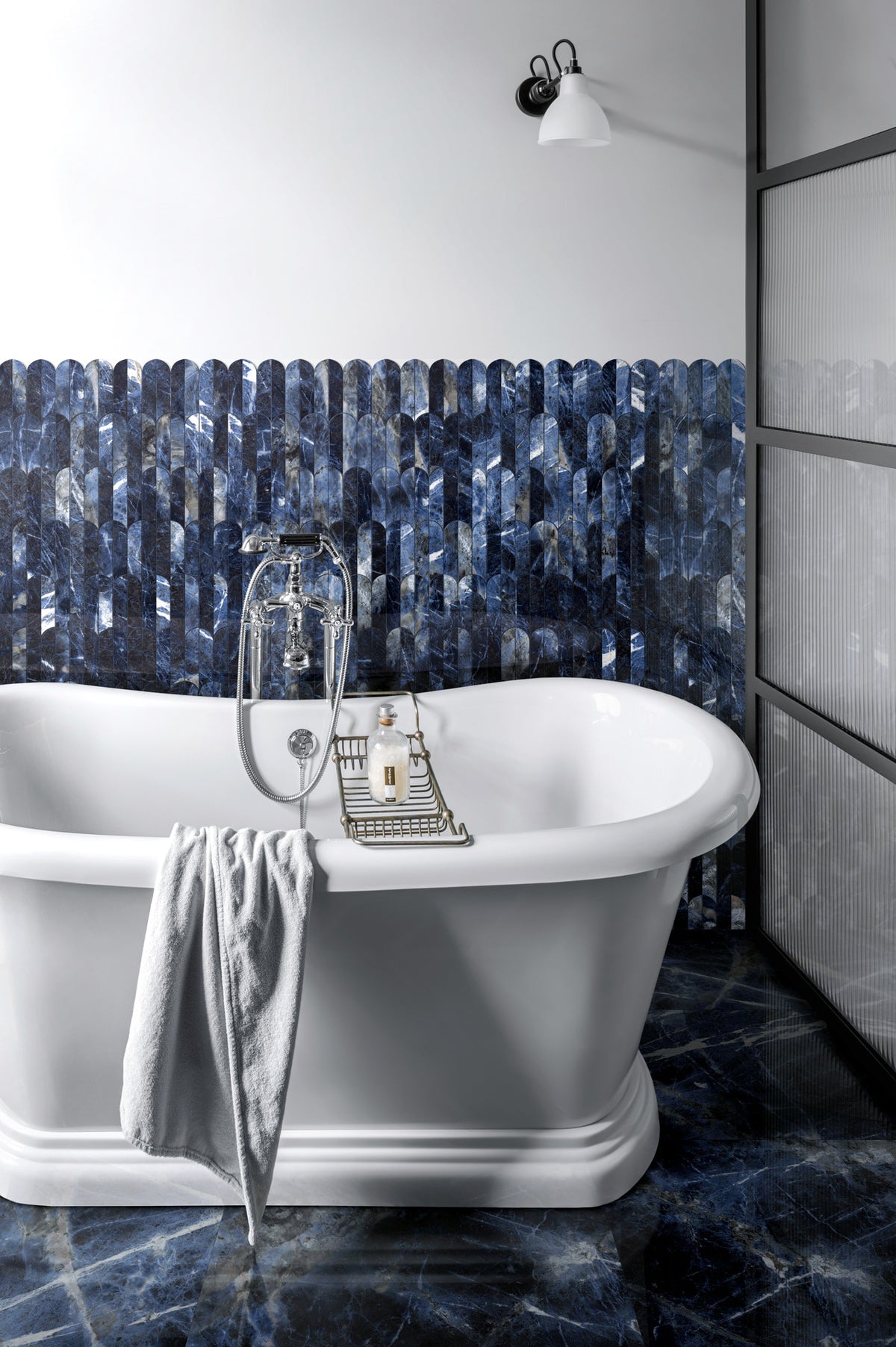 Allmarble Sodalite - Marazzi · син мрамор, баня