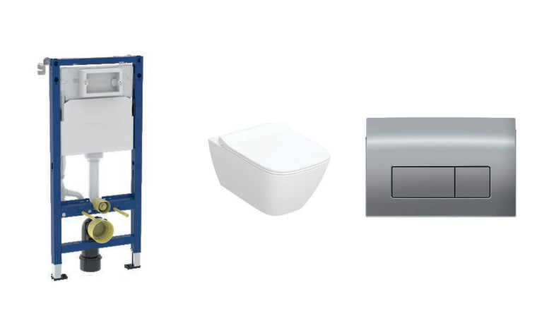 Geberit пакет Delta с керамика Smyle Square