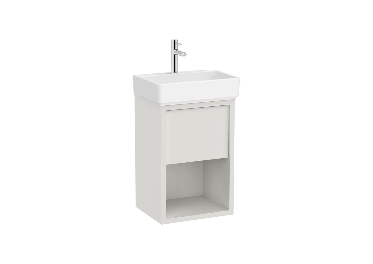 Мебел Unik - компактна база с една врата, долен рафт и умивалник - Tura