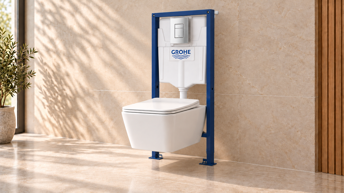Комплект GROHE Rapid SL + Cascada Eclipse — структура с бутон и тоалетна със седалка