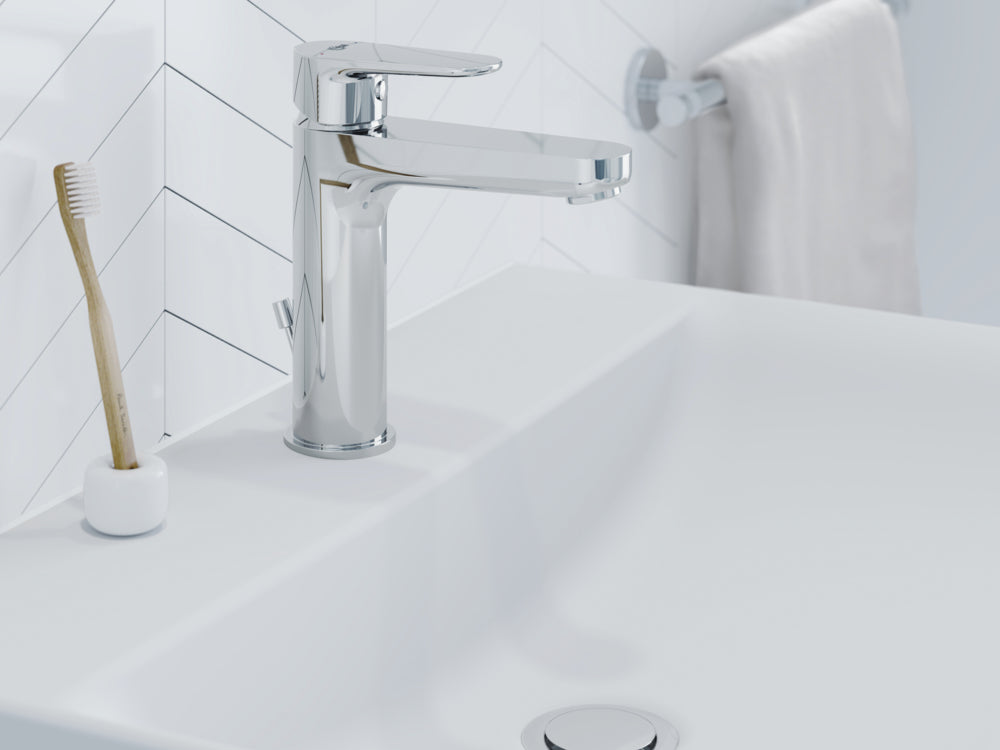 Cerafine O — Смесител за умивалник H120 с метален изпразнител, 3,8 l/min