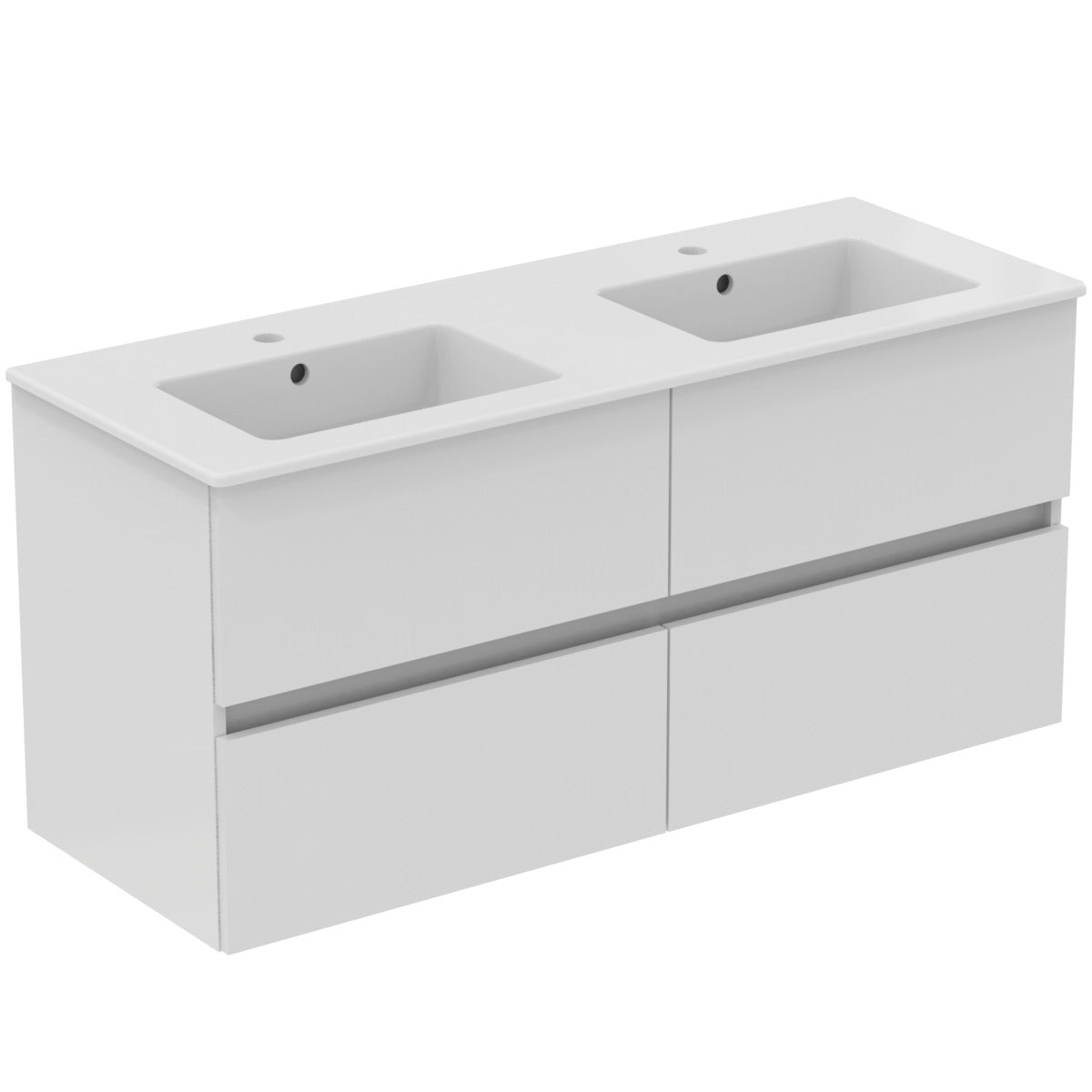 Шкаф за мивка 120 cm за стенен монтаж, 4 чекмеджета - Eurovit