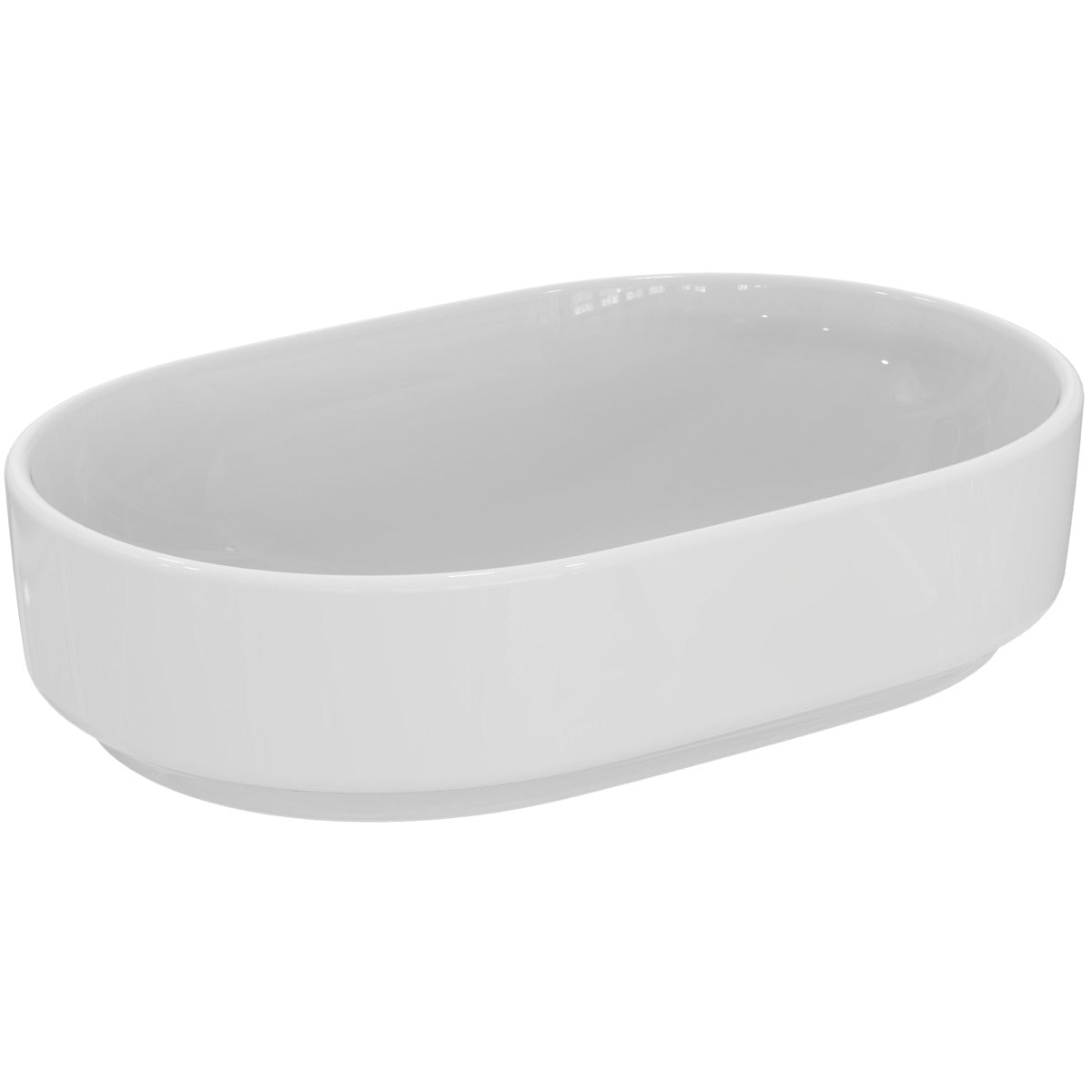 Мивка за монтаж върху плот, овална, без отвор за смесител - Ideal Standard i.life O T5732